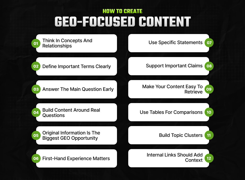 How To Create GEO-Focused Content