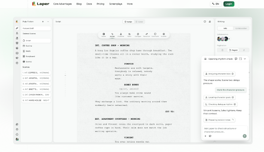 AI video script writer