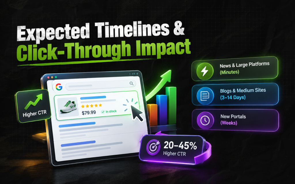 Expected Timelines & Click-Through Impact