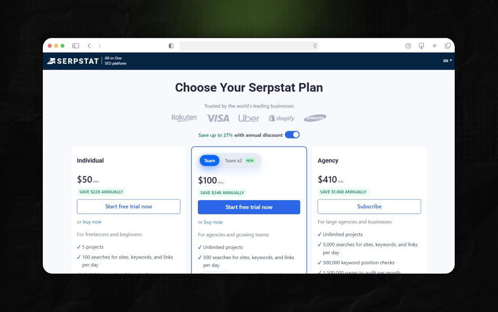 Serpstat Pricing: What Do You Pay in 2026?