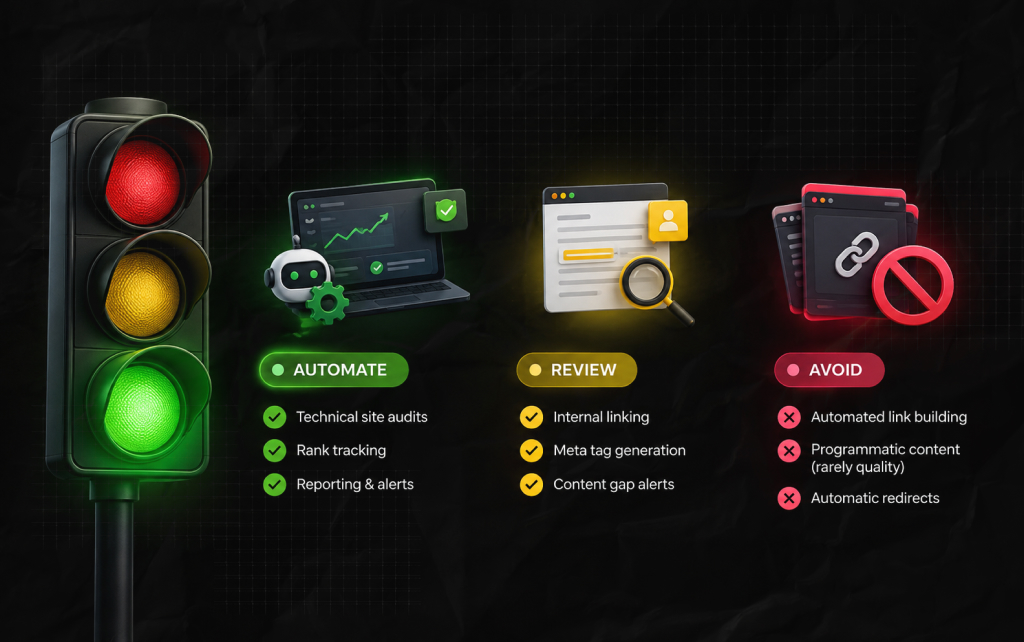 The Traffic Light System: What To Automate (And What To Avoid)